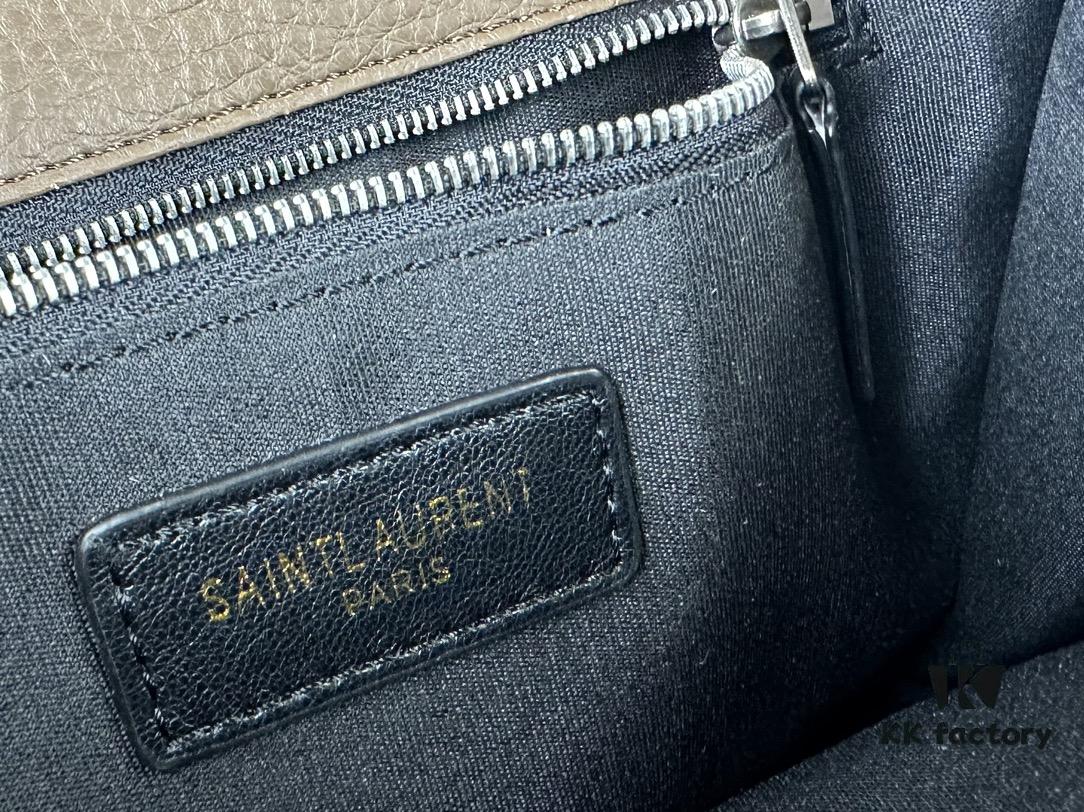 6930d6066e68136f4d9b13cd New Arrival NIKI BABY Full-Grain Lambskin Handbag ||| YSL Niki 21cm 28cm Aged Lamb Leather Black Silver Mini