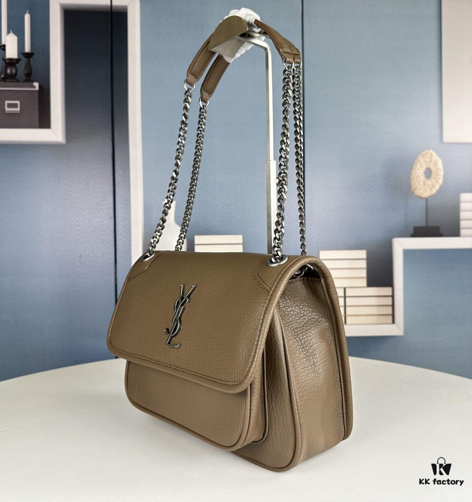 6930d61f6e68136f4d9b13f4 New Arrival NIKI BABY Full-Grain Lambskin Handbag ||| YSL Niki 21cm 28cm Aged Lamb Leather Black Silver Mini