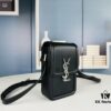6930d6296e68136f4d9b1404 New YSL Hobo Series Mini Vertical Crossbody Bag in Smooth Calfskin with Antique Metal Logo