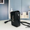 6930d6296e68136f4d9b1405 New YSL Hobo Series Mini Vertical Crossbody Bag in Smooth Calfskin with Antique Metal Logo