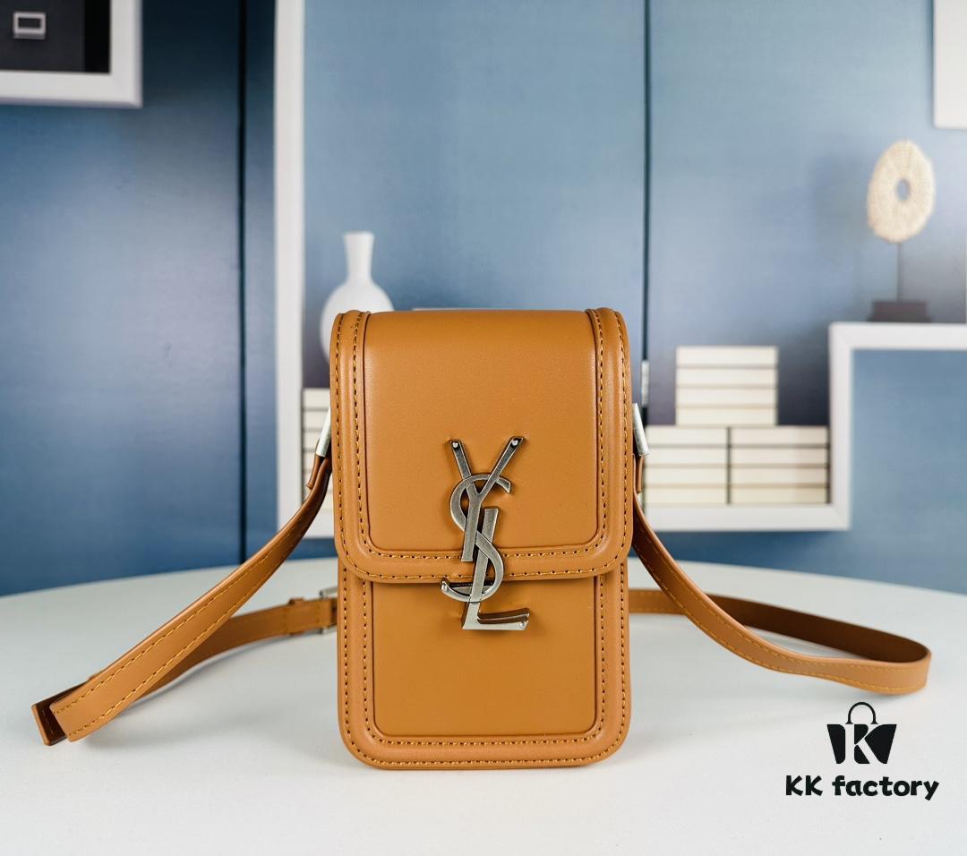 6930d62e6e68136f4d9b140e New YSL Hobo Series Mini Vertical Crossbody Bag in Smooth Calfskin with Antique Metal Logo Closure