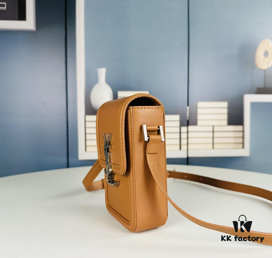 6930d62e6e68136f4d9b140f New YSL Hobo Series Mini Vertical Crossbody Bag in Smooth Calfskin with Antique Metal Logo Closure