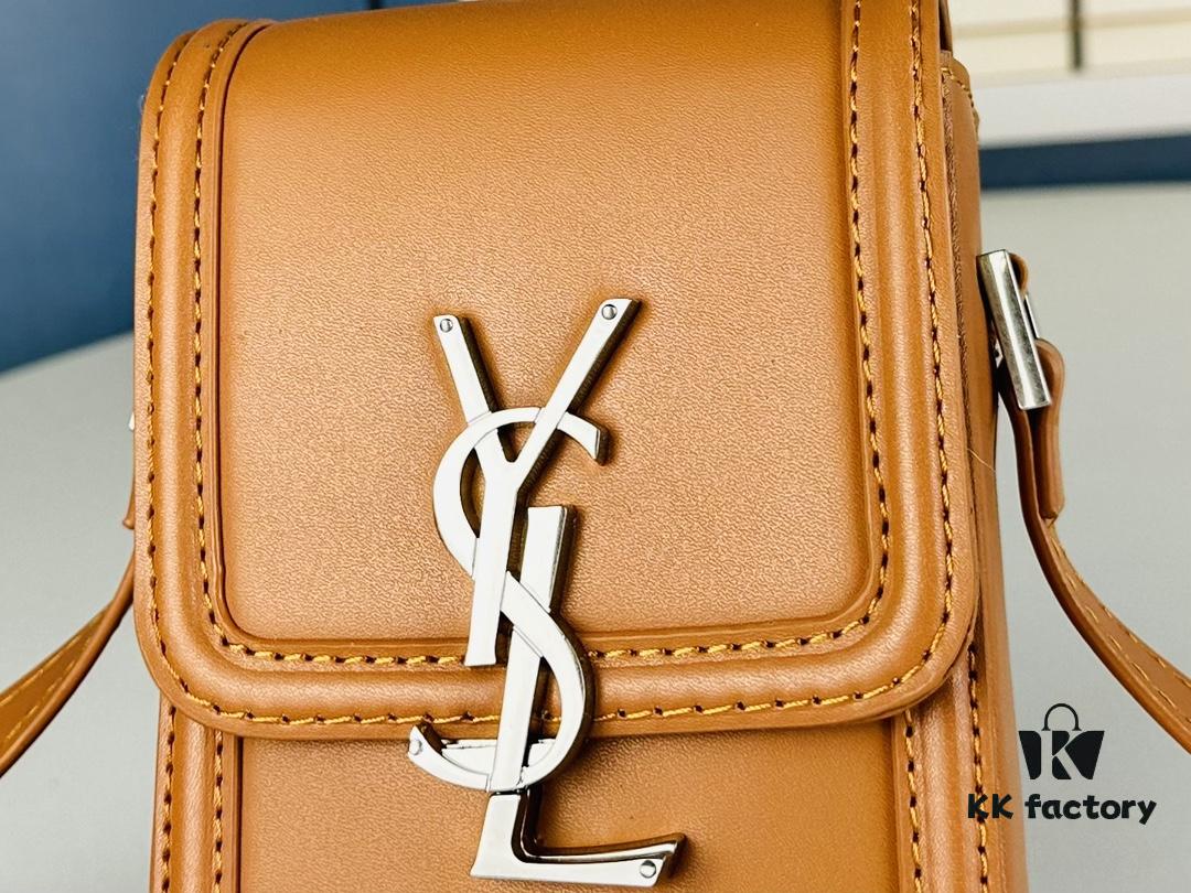 6930d62f6e68136f4d9b1412 New YSL Hobo Series Mini Vertical Crossbody Bag in Smooth Calfskin with Antique Metal Logo Closure