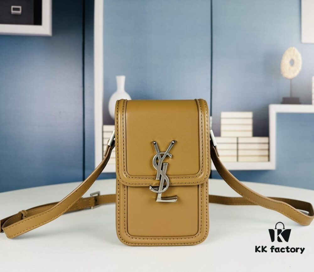 6930d6376e68136f4d9b141d New YSL Hobo Series Mini Vertical Crossbody Bag in Smooth Calfskin with Antique Metal Logo Closure
