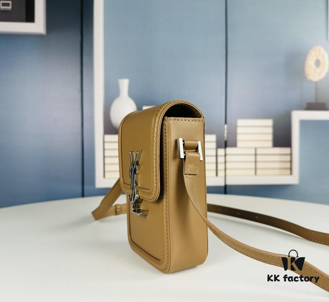 6930d6376e68136f4d9b141e New YSL Hobo Series Mini Vertical Crossbody Bag in Smooth Calfskin with Antique Metal Logo Closure