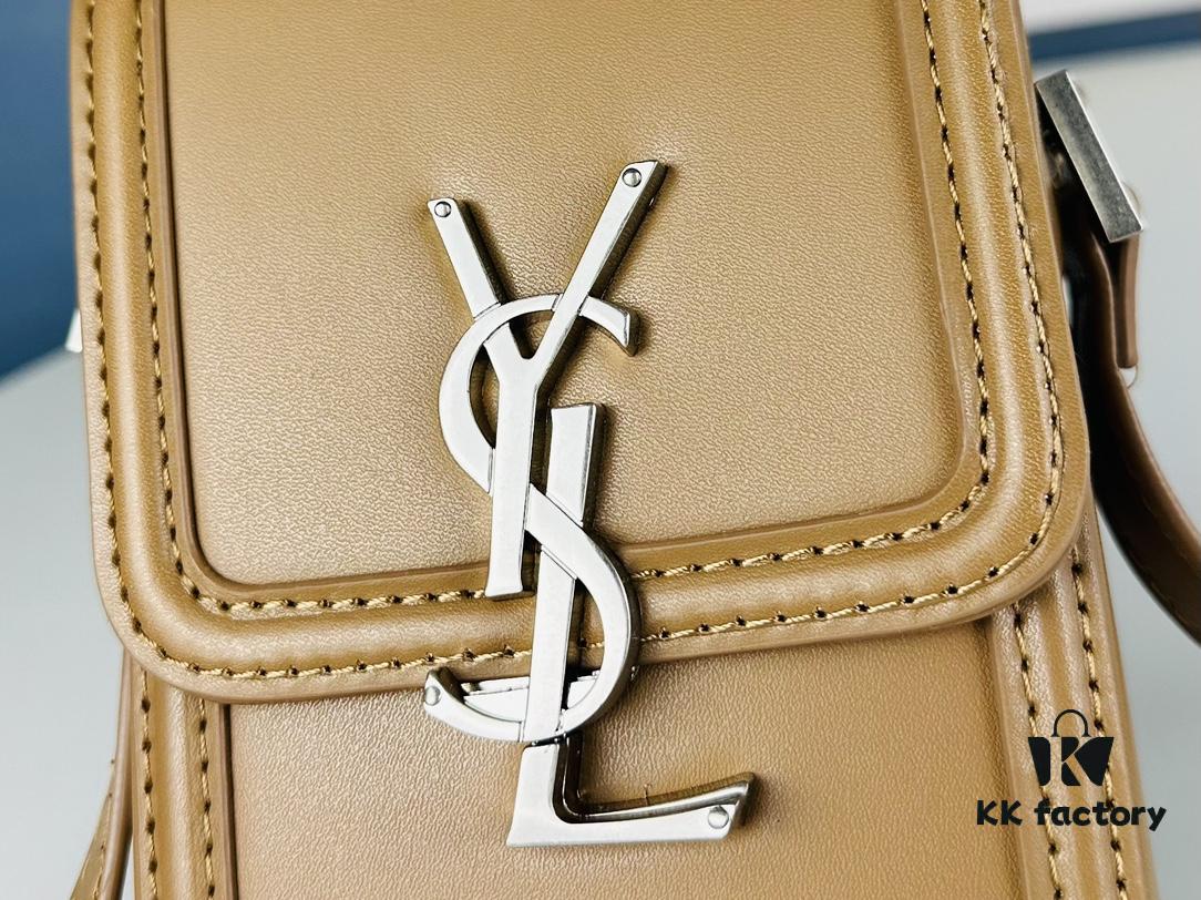 6930d63a6e68136f4d9b1423 New YSL Hobo Series Mini Vertical Crossbody Bag in Smooth Calfskin with Antique Metal Logo Closure