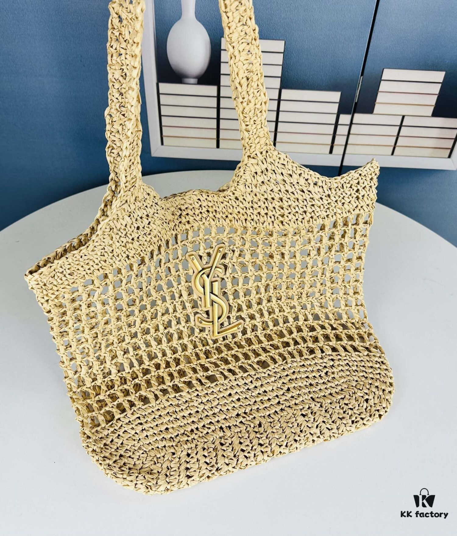 6930d6496e68136f4d9b1436 New Arrival Wholesale YSL Saint Laurent ||| SAINT LAURENT—ICARE 24 Spring/Summer New Icare Maxi Tote Raffia Handbag