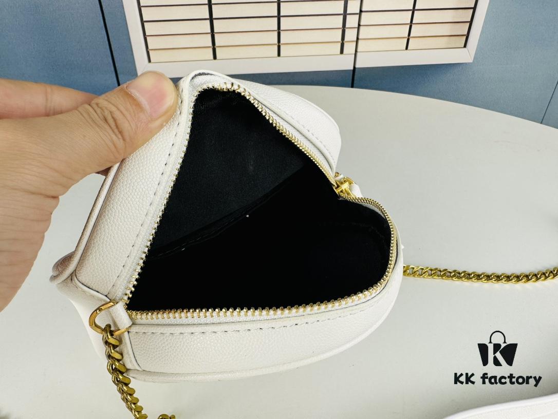 6930d64c6e68136f4d9b143b New Arrival YSL 6-Color Saint Laurent Gold Logo Caviar Quilted Leather Round Bag