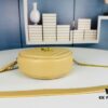 New YSL 6-Color Saint Laurent Gold Logo Caviar Quilted Leather Round Bag