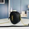 6930d6546e68136f4d9b1447 New Arrival YSL 6-Color Saint Laurent Gold Logo Caviar Quilted Leather Round Bag