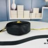 6930d6556e68136f4d9b144a New Arrival YSL 6-Color Saint Laurent Gold Logo Caviar Quilted Leather Round Bag