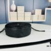 New Arrival YSL 6-Color Saint Laurent Gold Logo Caviar Quilted Leather Round Bag