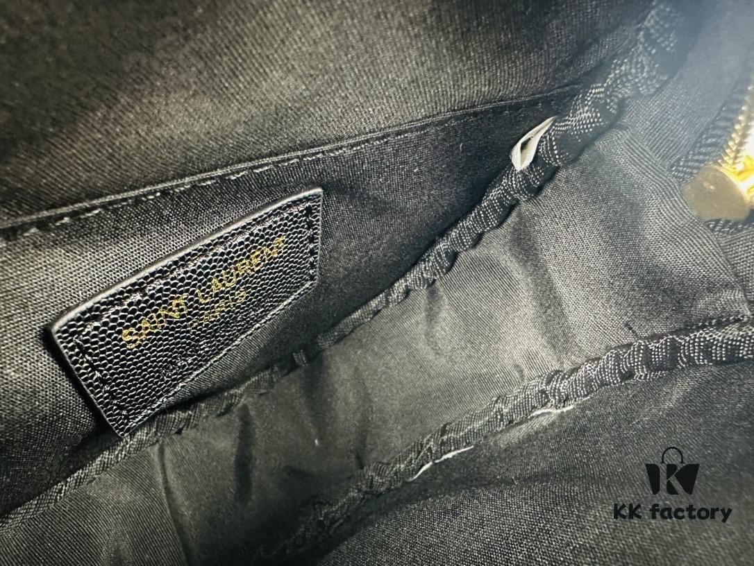 6930d65f6e68136f4d9b1458 New Arrival YSL 6-Color Saint Laurent Gold Logo Caviar Quilted Leather Round Bag