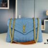 New Large Size YSL Denim Bag with Box