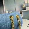 New Large Size YSL Denim Bag with Box