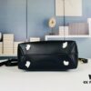 6930d69b6e68136f4d9b14b7 New Arrival with Box! Authentic YSL LE37 Bucket Bag, Celeb-Style Shiny Leather Black-Gold Edition
