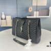 6930d6a66e68136f4d9b14cc New Arrival with Box Wholesale Saint Laurent YSL Caviar Leather Large Tote Bag / Shopping Bag ||| Black Caviar Stitching