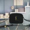 6930d6aa6e68136f4d9b14d4 YSL Saint Laurent Calfskin Woven Camera Bag with Box ||| NEW Lou Camera Bag - Black Woven with Gold-Tone Hardware, Italian Calfskin