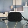 6930d6ab6e68136f4d9b14d7 YSL Saint Laurent Calfskin Woven Camera Bag with Box ||| NEW Lou Camera Bag - Black Woven with Gold-Tone Hardware, Italian Calfskin