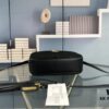 6930d6ac6e68136f4d9b14d8 YSL Saint Laurent Calfskin Woven Camera Bag with Box ||| NEW Lou Camera Bag - Black Woven with Gold-Tone Hardware, Italian Calfskin