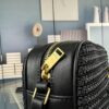 6930d6ac6e68136f4d9b14d9 YSL Saint Laurent Calfskin Woven Camera Bag with Box ||| NEW Lou Camera Bag - Black Woven with Gold-Tone Hardware, Italian Calfskin