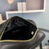 6930d6ad6e68136f4d9b14db YSL Saint Laurent Calfskin Woven Camera Bag with Box ||| NEW Lou Camera Bag - Black Woven with Gold-Tone Hardware, Italian Calfskin