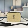 6930d6ae6e68136f4d9b14dc YSL Saint Laurent New Black Calfskin Woven Camera Bag with Gold-Tone Hardware