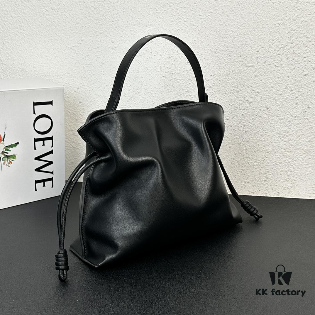 6930d6b76e68136f4d9b14eb Top Original Batch: Large 240, Small 230 Loewe Flamenco Lucky Bag, Handheld or Crossbody, Plain Cowhide