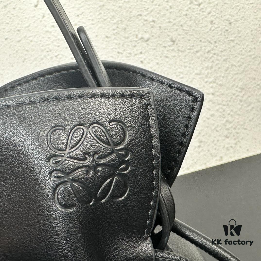 6930d6ba6e68136f4d9b14ef Top Original Batch: Large 240, Small 230 Loewe Flamenco Lucky Bag, Handheld or Crossbody, Plain Cowhide