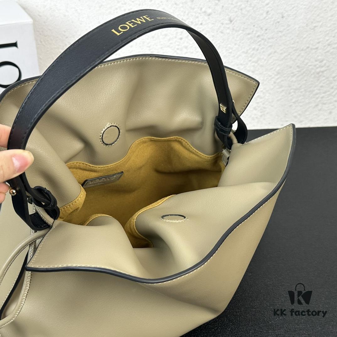 6930d6c16e68136f4d9b14fc Top Quality Original Batch: Large 240, Small 230 Loewe Flamenco Lucky Bag, Handheld or Crossbody, Smooth Calfskin