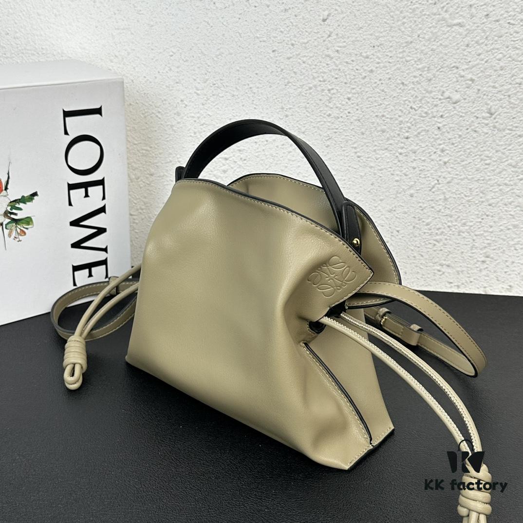 6930d6c46e68136f4d9b1501 Top Original Batch: Large 240, Small 230 Loewe Flamenco Lucky Bag, Handheld or Crossbody, Smooth Calfskin