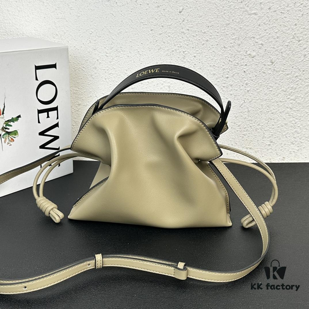 6930d6c56e68136f4d9b1502 Top Original Batch: Large 240, Small 230 Loewe Flamenco Lucky Bag, Handheld or Crossbody, Smooth Calfskin