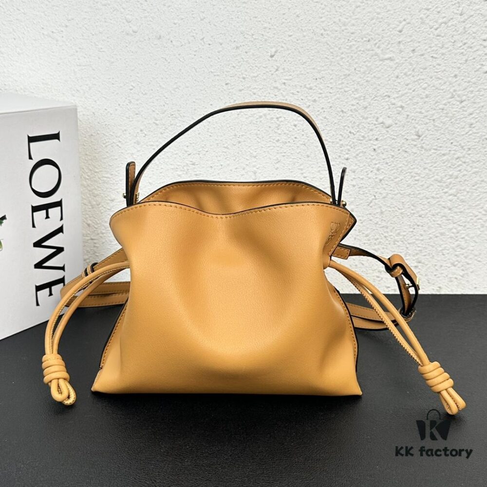 6930d6c86e68136f4d9b1507 Top Quality Original Batch: Large 240, Small 230 Loewe Flamenco Lucky Bag, Handheld or Crossbody, Smooth Calfskin