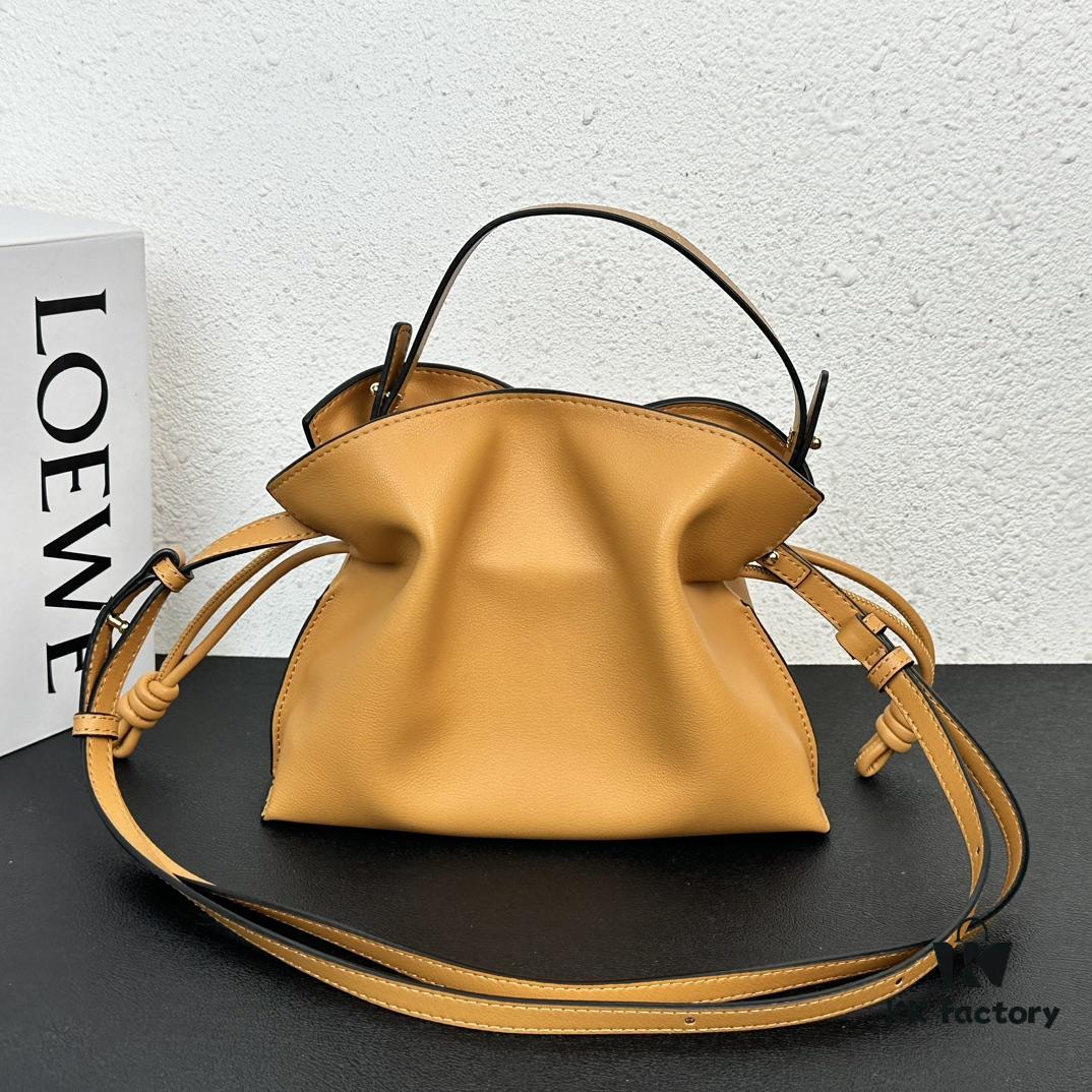 6930d6c96e68136f4d9b1509 Top Quality Original Batch: Large 240, Small 230 Loewe Flamenco Lucky Bag, Handheld or Crossbody, Smooth Calfskin