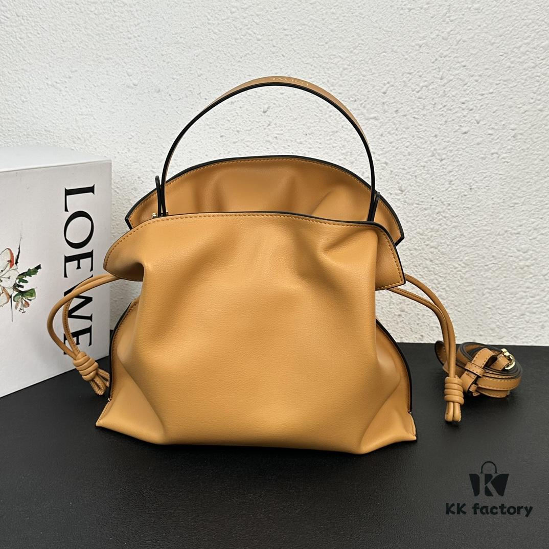 6930d6ce6e68136f4d9b1510 Top Original Batch: Large 240, Small 230 Loewe Flamenco Lucky Bag, Can Be Carried by Hand or Crossbody, Plain Calfskin