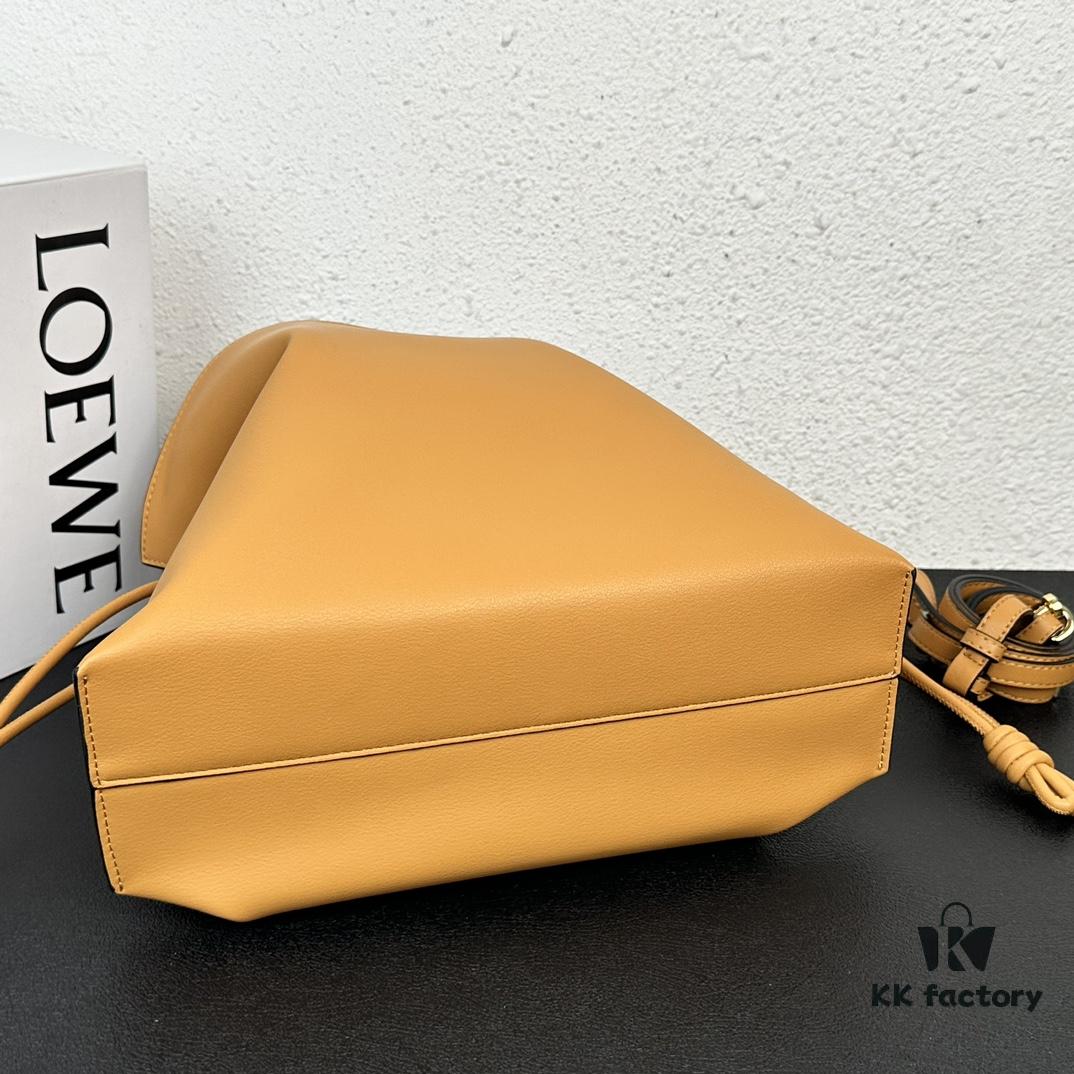 6930d6d06e68136f4d9b1513 Top Original Batch: Large 240, Small 230 Loewe Flamenco Lucky Bag, Can Be Carried by Hand or Crossbody, Plain Calfskin