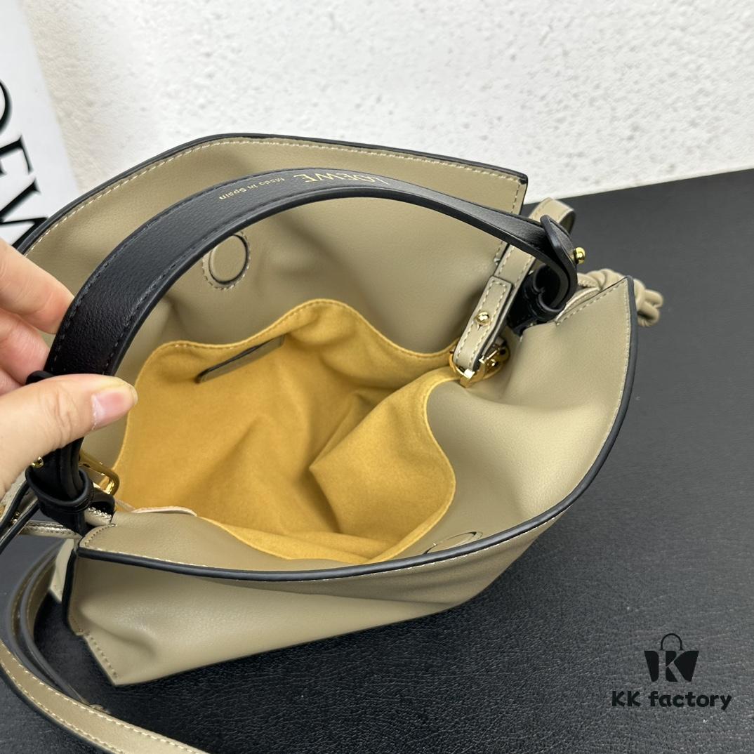 6930d7076e68136f4d9b156d Top Original Batch: Large 240, Small 230 Loewe Flamenco Lucky Bag, Handheld or Crossbody, Smooth Calfskin