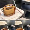 6930d70b6e68136f4d9b1572 Loewe Puzzle Bag in Suede - Soft Box-style Handbag