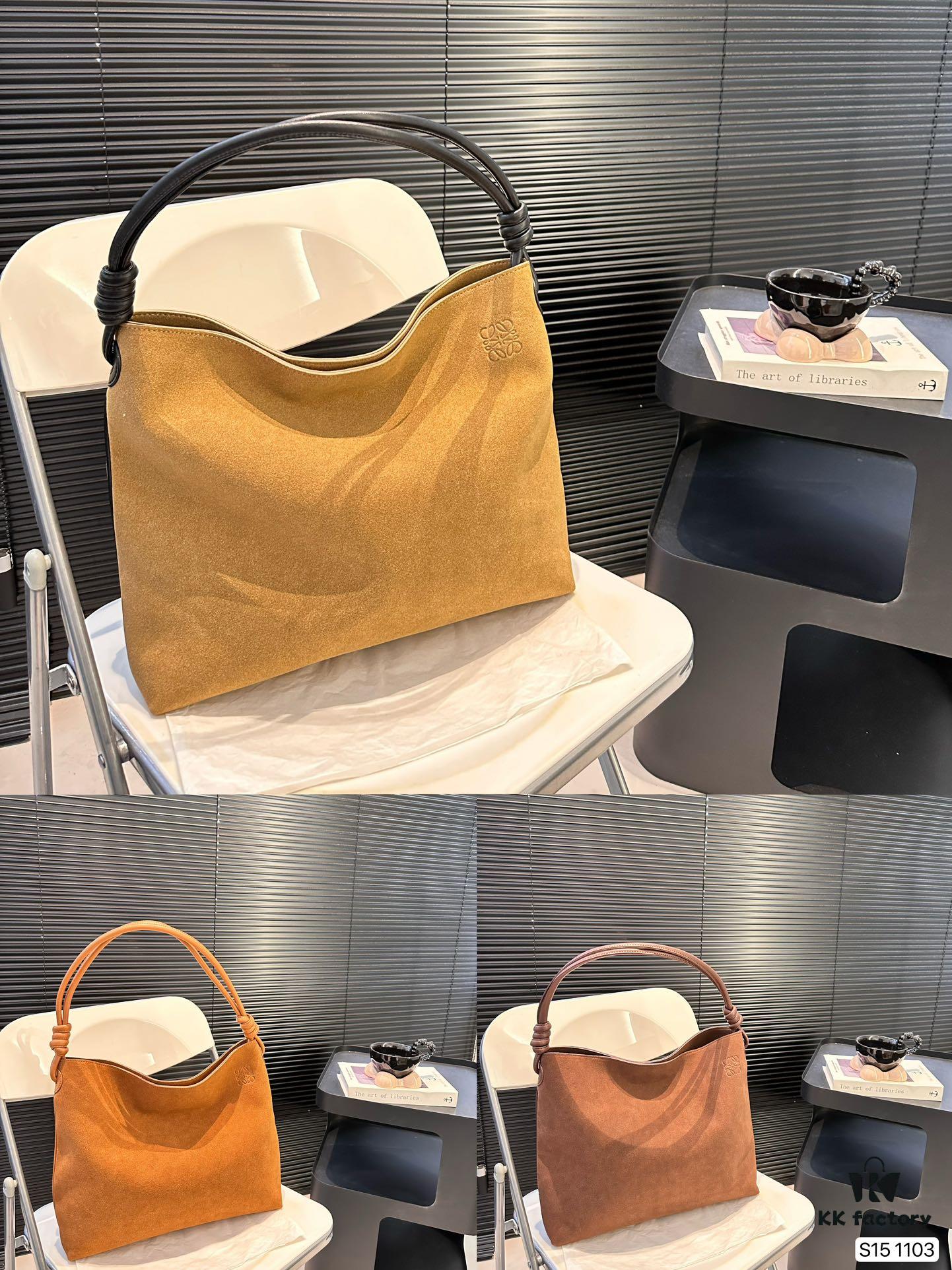 6930d70d6e68136f4d9b1576 Loewe Tote Bag in Suede