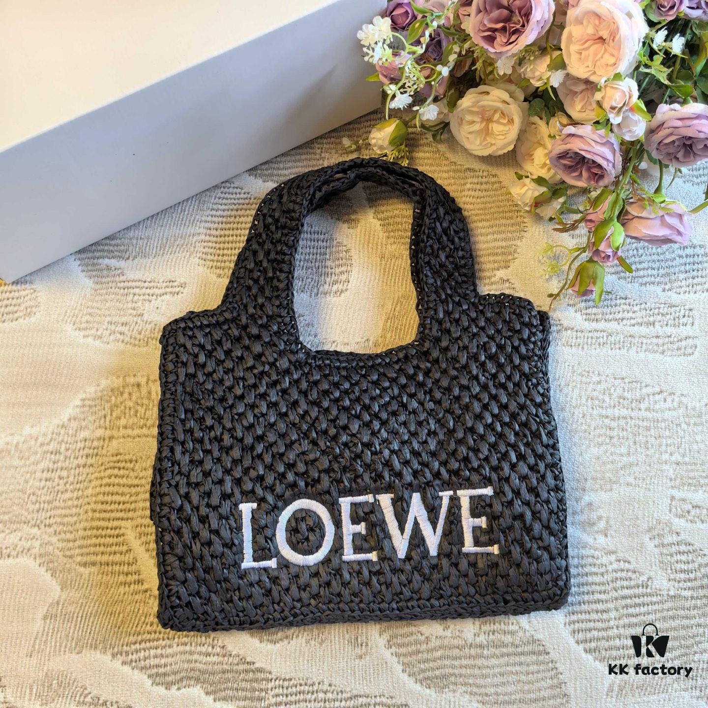 6930d7226e68136f4d9b1593 Loewe Raffia Tote Bag