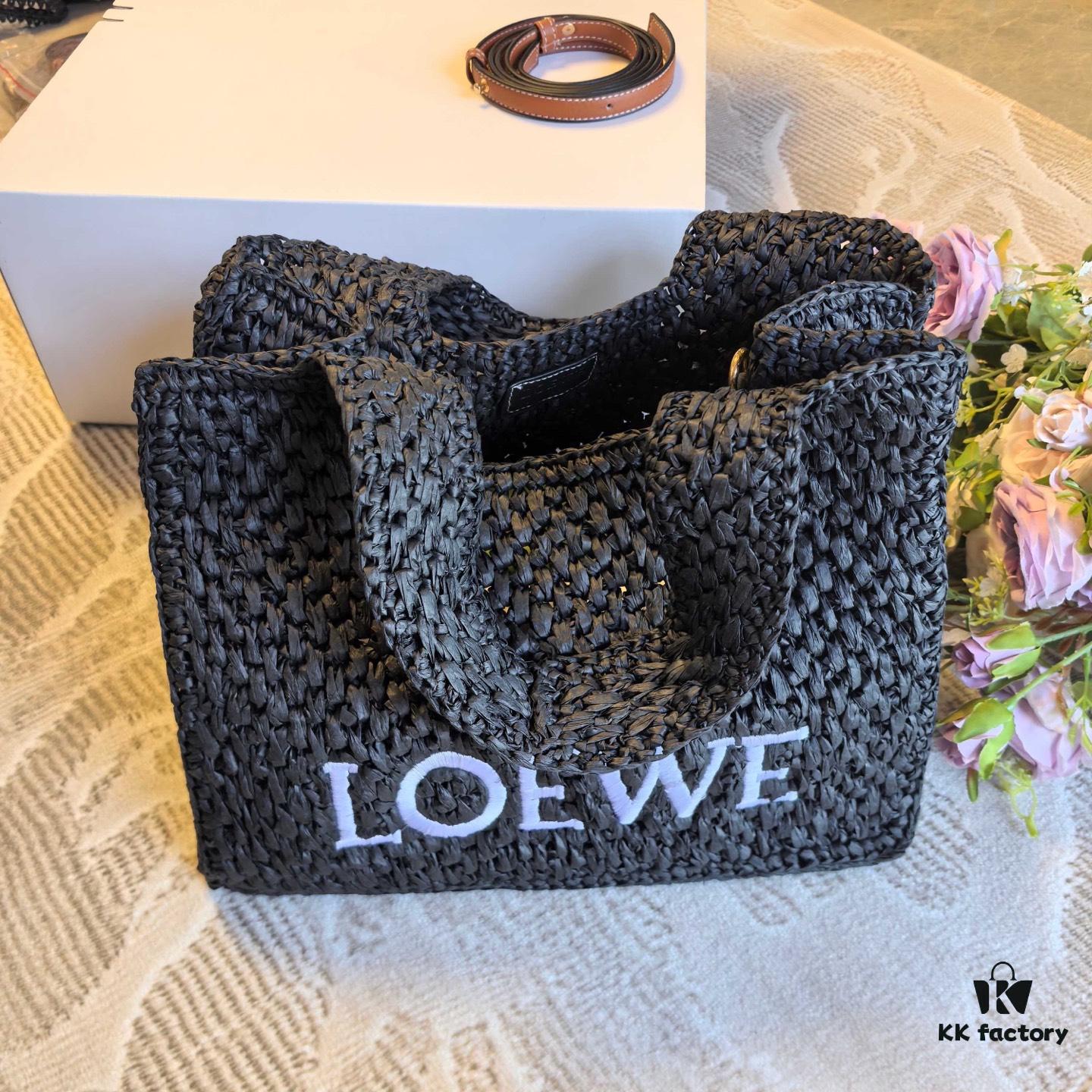 6930d7236e68136f4d9b1596 Loewe Raffia Tote Bag