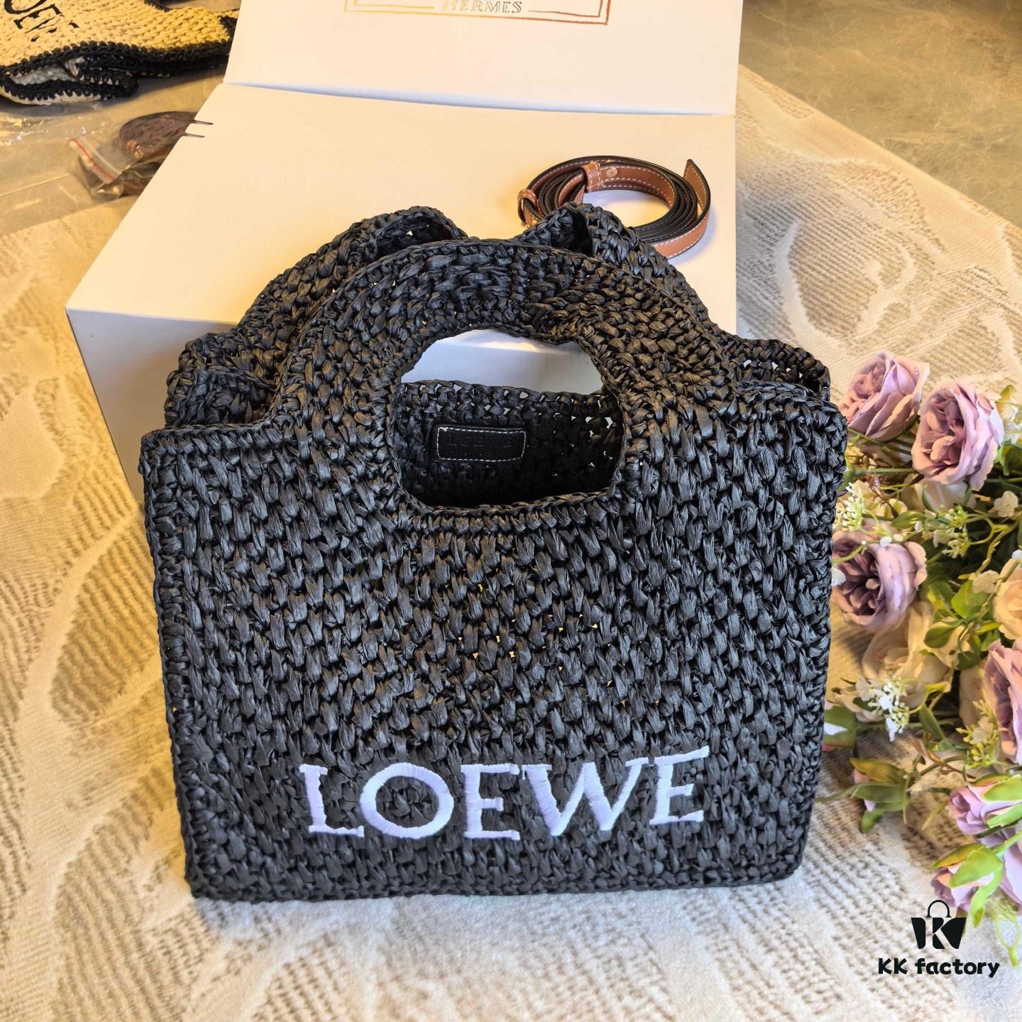 6930d7256e68136f4d9b1598 Loewe Raffia Tote Bag