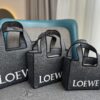 6930d75b6e68136f4d9b15ee Loewe Anagram Basket Embroidered Logo Rattan Woven Shopping Tote Beach Bag Summer New Arrival Basket Bag Woven Leather-Trimmed Tote for Beach and Vacation