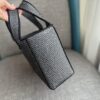6930d75b6e68136f4d9b15ef Loewe Anagram Basket Embroidered Logo Rattan Woven Shopping Tote Beach Bag Summer New Arrival Basket Bag Woven Leather-Trimmed Tote for Beach and Vacation