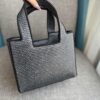 6930d75b6e68136f4d9b15f0 Loewe Anagram Basket Embroidered Logo Rattan Woven Shopping Tote Beach Bag Summer New Arrival Basket Bag Woven Leather-Trimmed Tote for Beach and Vacation