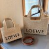 6930d7616e68136f4d9b15f7 Loewe Anagram Basket Embroidered Logo Straw Woven Shopping Tote Summer New Arrival Basket Bag Mini/Medium/Large Sizes