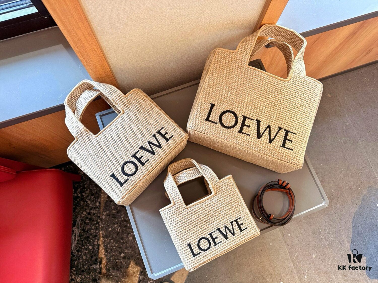 6930d7646e68136f4d9b15fb Loewe Anagram Basket Embroidered Logo Straw Woven Shopping Tote Summer New Arrival Basket Bag Mini/Medium/Large Sizes