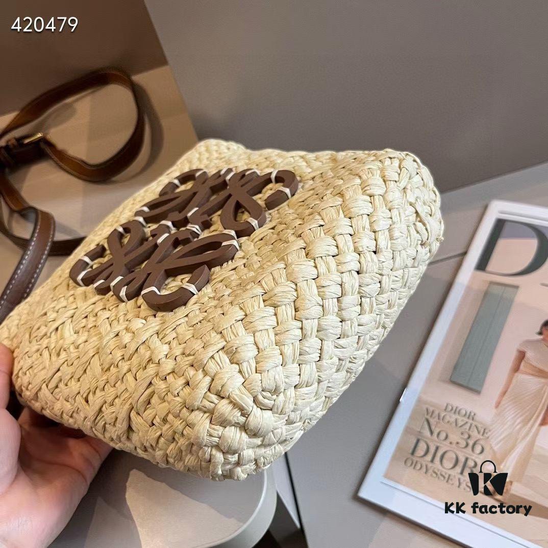 6930d76e6e68136f4d9b160c LOEWE Rattan Woven Bag Bucket Bag Perfect for Summer