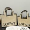 6930d77d6e68136f4d9b1620 Loewe Anagram Basket Embroidered Logo Woven Straw Tote Bag Summer New Arrival Basket Bag Large and Small Sizes