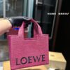 6930d78b6e68136f4d9b162e Loewe Anagram Basket Embroidered Logo Woven Straw Tote Bag Summer New Arrival Seagrass Bag Basket Bag Small and Large Woven Leather-Trimmed Shopping Tote Beach Vacation Handbag